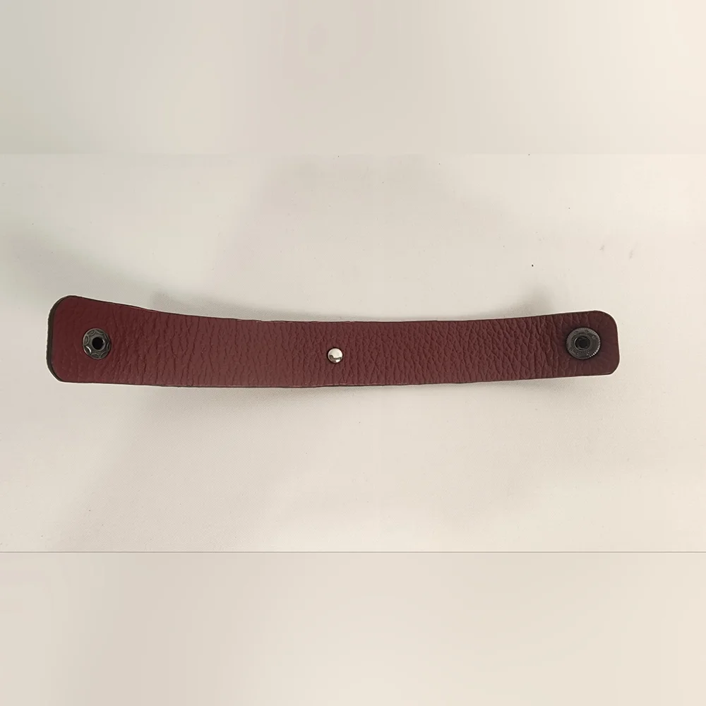 Louis Vuitton Brown Monogram Canvas Leather Bracelet with Crystal Embellishments